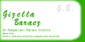 gizella baracz business card